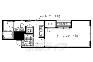 大阪府枚方市楠葉野田1丁目【マンション】の間取り