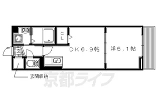 大阪府枚方市田口3丁目【アパート】の間取り