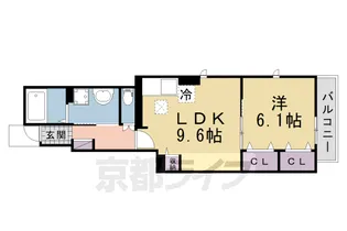ベル・エトワールB【101号室】の間取り