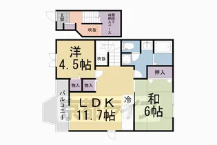 リエージュ【203号室】の間取り