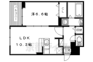 カーサ カメリア【301号室】の間取り