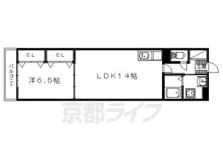 大阪府枚方市上野1丁目【アパート】の間取り