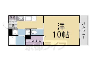 グランドコンポート谷町【202号室】の間取り