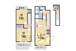 アルカンシエル・グラース【202号室】の間取り