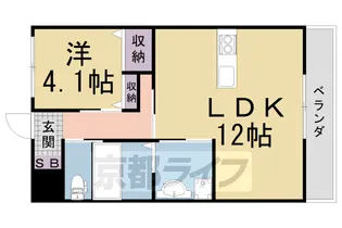 グリシーナ【101号室】の間取り