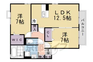 エストコリーヌIII番館【2階】の間取り