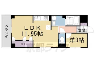 アルファクラージュⅢ【203号室】の間取り