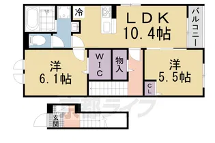 グリーンハイツ加茂Ⅰ【201号室】の間取り