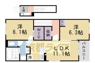 グレイス加茂 Ⅰ【204号室】の間取り