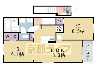 グレイス加茂 Ⅱ【201号室】の間取り