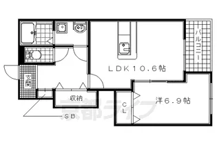 ロイヤルシャトー【102号室】の間取り