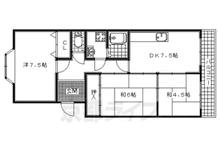 茨木マンション【203号室】の間取り