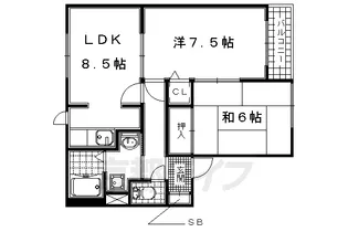 エントピア梅美 A棟【201号室】の間取り