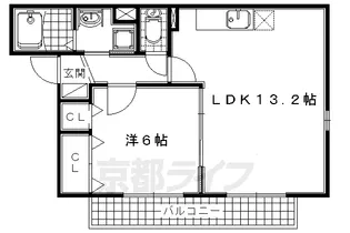 エクセラン・ソワ【203号室】の間取り