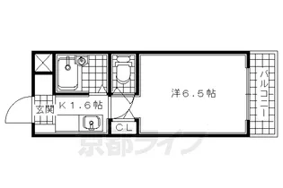 ロイヤルクリヨン【103号室】の間取り
