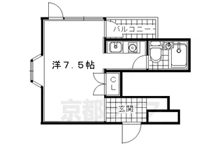 メゾン・ドゥ・クリヨン【306号室】の間取り