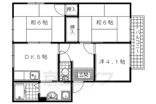 サニーコートA【201号室】の間取り