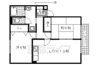 アクシス光台【202号室】の間取り
