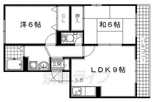 クレールうめみ【102号室】の間取り