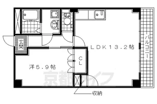 リバーサイドヤマブキ【103号室】の間取り