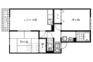 京都府相楽郡精華町精華台4丁目【アパート】の間取り