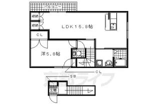 サニーパレスⅡ【201号室】の間取り