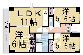 ボワ・シャトレー【405号室】の間取り