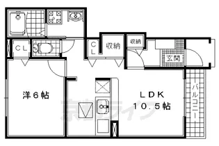 グラース プロムナード【103号室】の間取り
