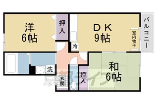 Villa FOREST【201号室】の間取り