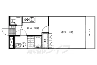 シャインヒルズⅢ【202号室】の間取り