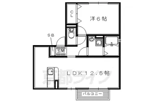 コージーコート【203号室】の間取り