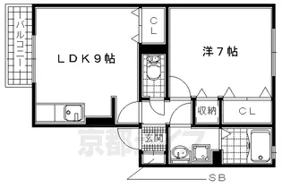 エトワール州見台【102号室】の間取り