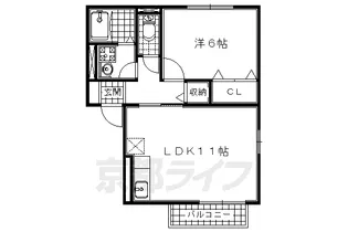 プレミール クニミ【C203号室】の間取り