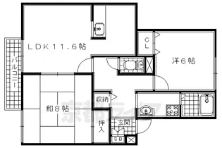 エスポワール【202号室】の間取り