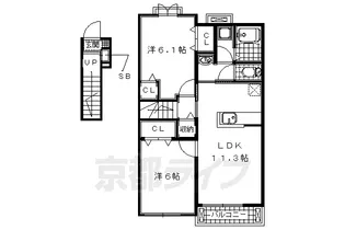 エレガント ヒル【203号室】の間取り