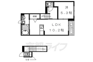 サンシャイン N【202号室】の間取り