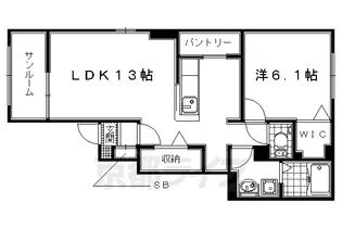京都府木津川市相楽神後原【アパート】の間取り