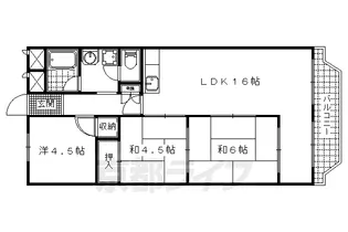 ジュネス音羽【504号室】の間取り