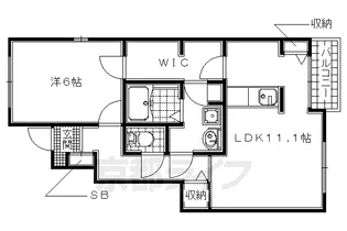 ラ・レコルトB【102号室】の間取り