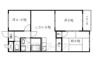 ヌーベル上花山【305号室】の間取り