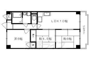 シベール勧修寺【505号室】の間取り