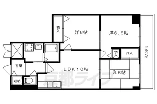京都府京都市山科区音羽前田町【マンション】の間取り