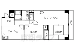 エーデル音羽【5階】の間取り