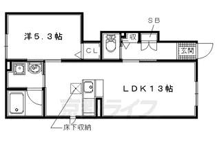ShaMaison桜【103号室】の間取り