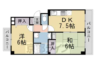 バーベナ光台 C棟【105号室】の間取り