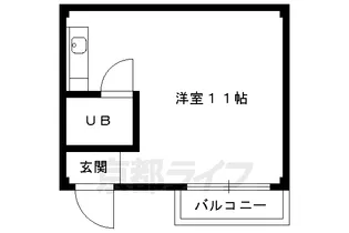 ハピネス向日【301号室】の間取り