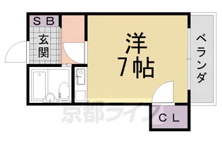 シャトージュネス田中【302号室】の間取り