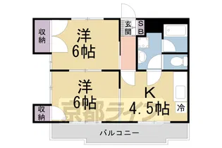 クレアコート精華【301号室】の間取り