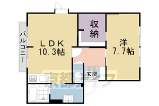 ハイツ光E【202号室】の間取り