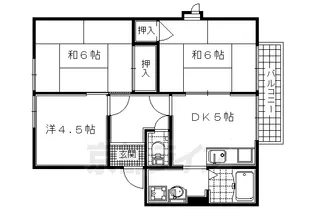 ハイツ光E【201号室】の間取り